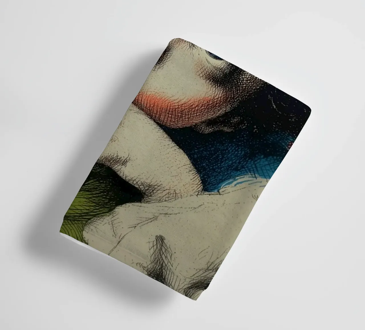 Engel tekening met aureool badhanddoek van Carinaprint