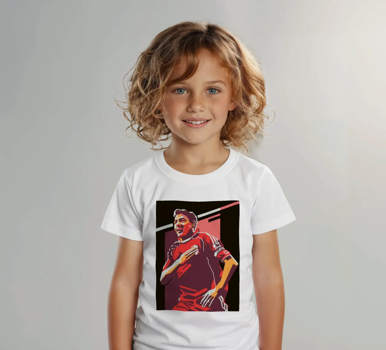 Fußballer-Ikone Steven Gerrard Kinder T-Shirt von Hantamrata
