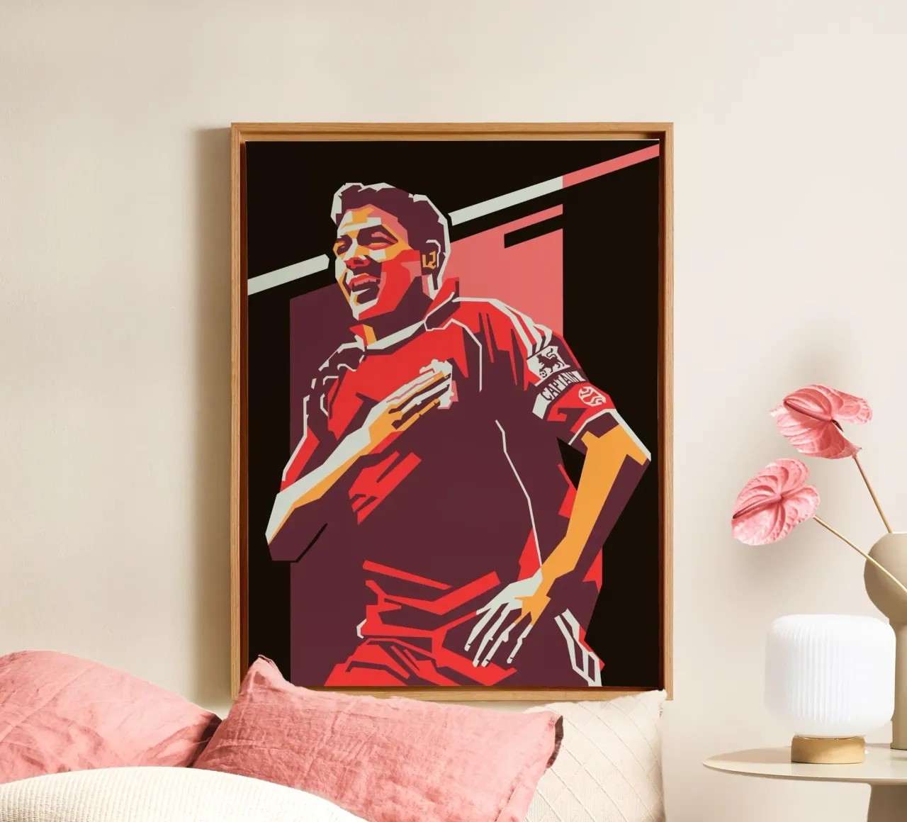 Iconic football player Steven Gerrard canvas by Hantamrata