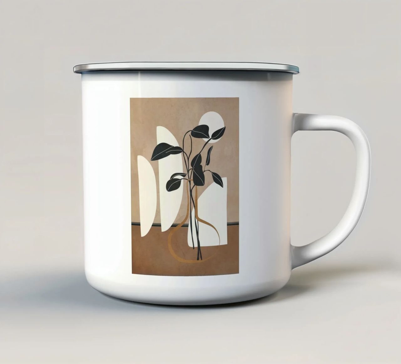 Branches in the Vase 1 tazza in smalto da Nadjaa
