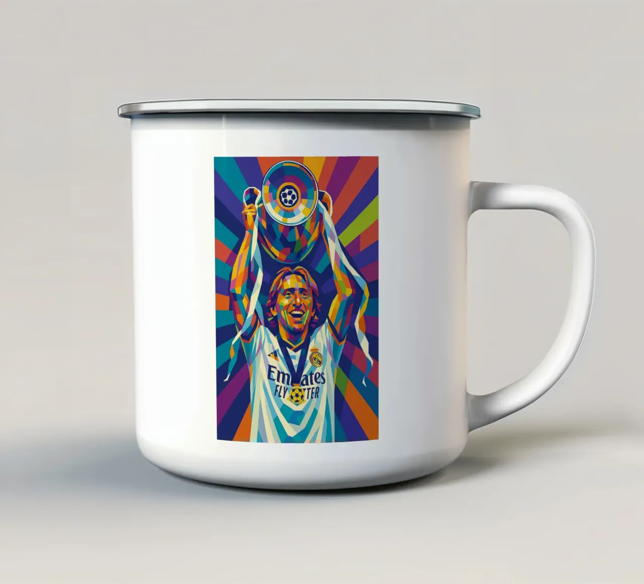 Luka Modric tazza in smalto da HopeStudio