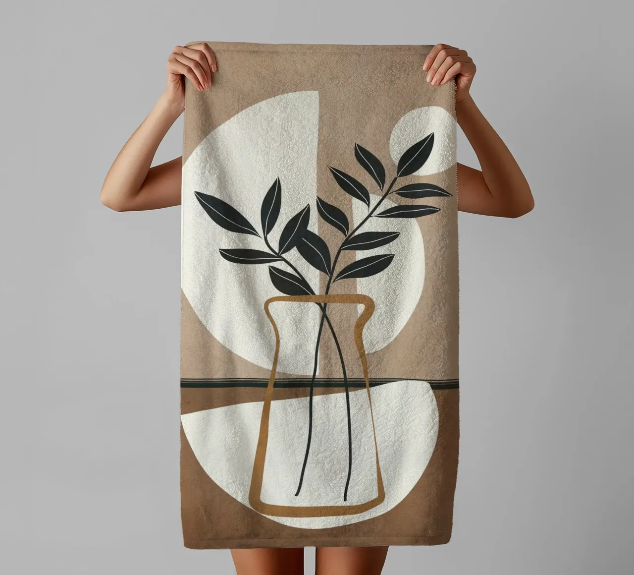 Branches in the Vase 3 Handtuch von Nadjaa