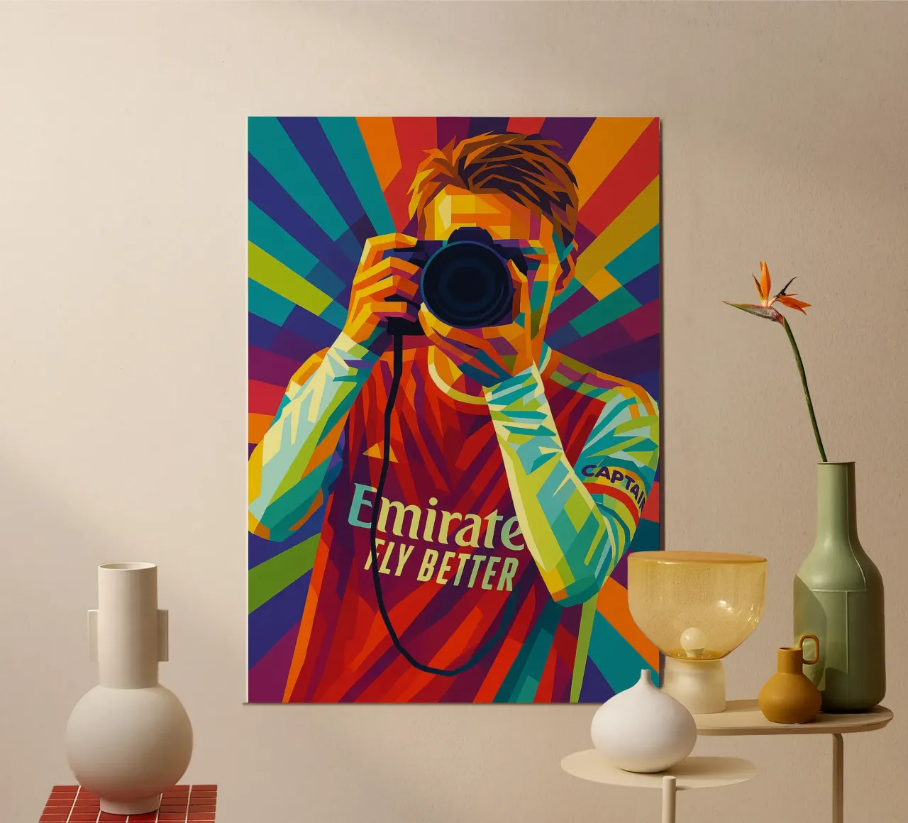 Martin Ødegaard Arsenal alluminio dibond da HopeStudio