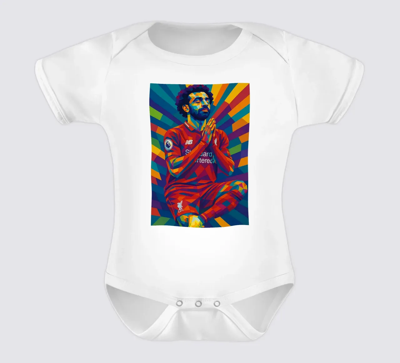Mohamed Salah Liverpool body neonato maniche corte da HopeStudio