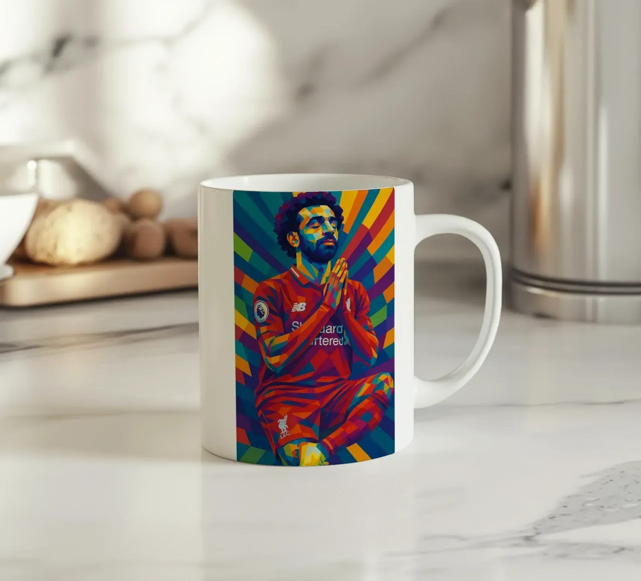 Mohamed Salah Liverpool tazza in ceramica da HopeStudio