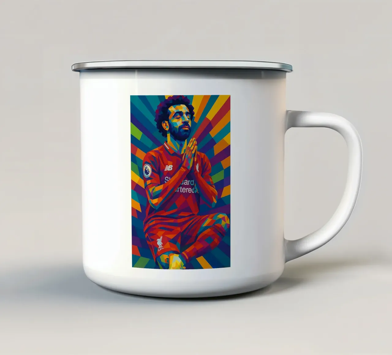 Mohamed Salah Liverpool tazza in smalto da HopeStudio