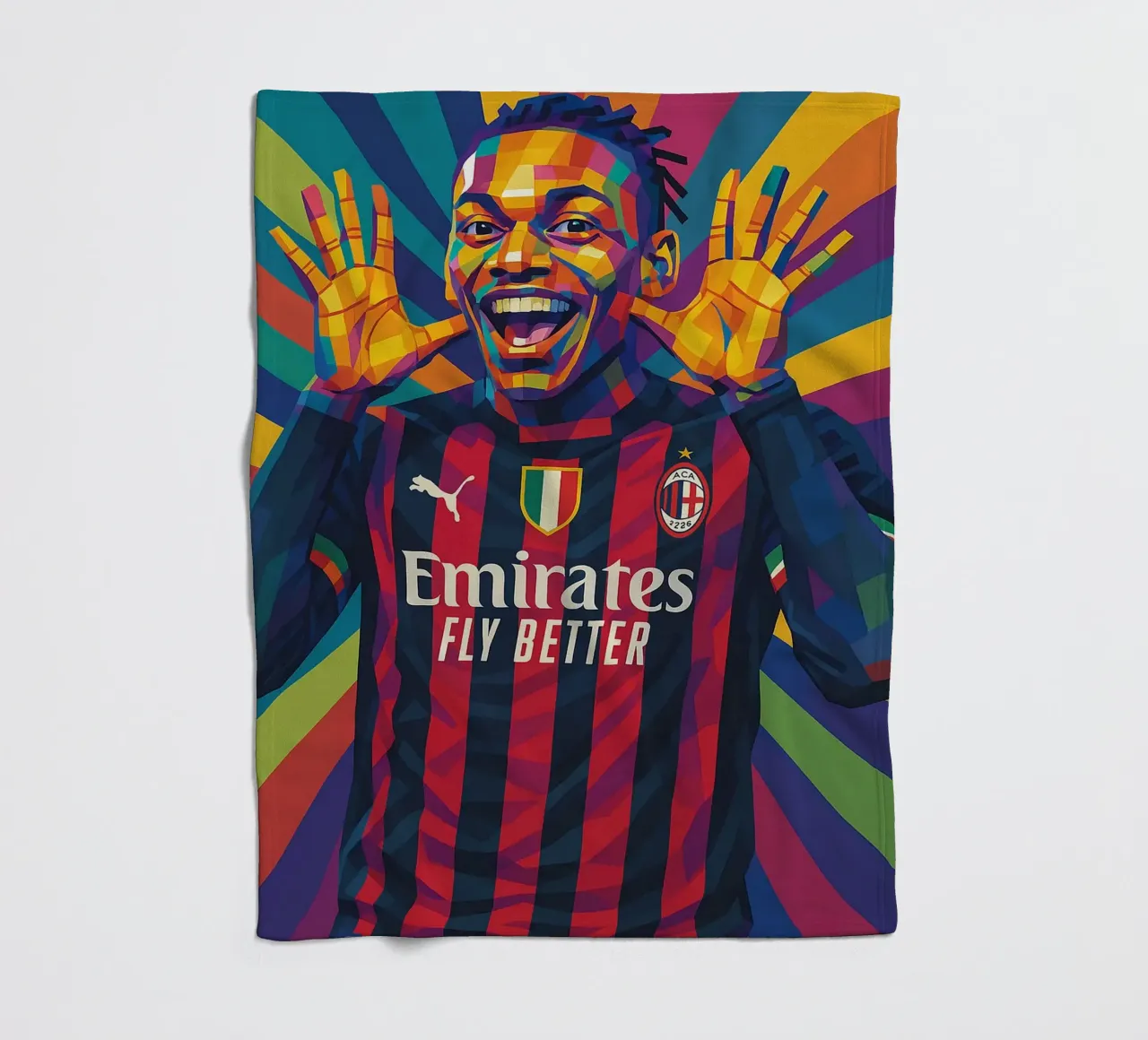 Rafael Leão coperta in pile da HopeStudio