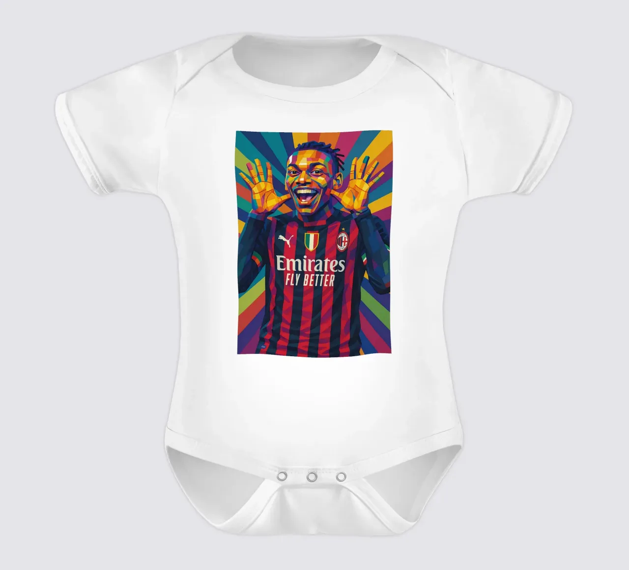 Rafael Leão body neonato maniche corte da HopeStudio