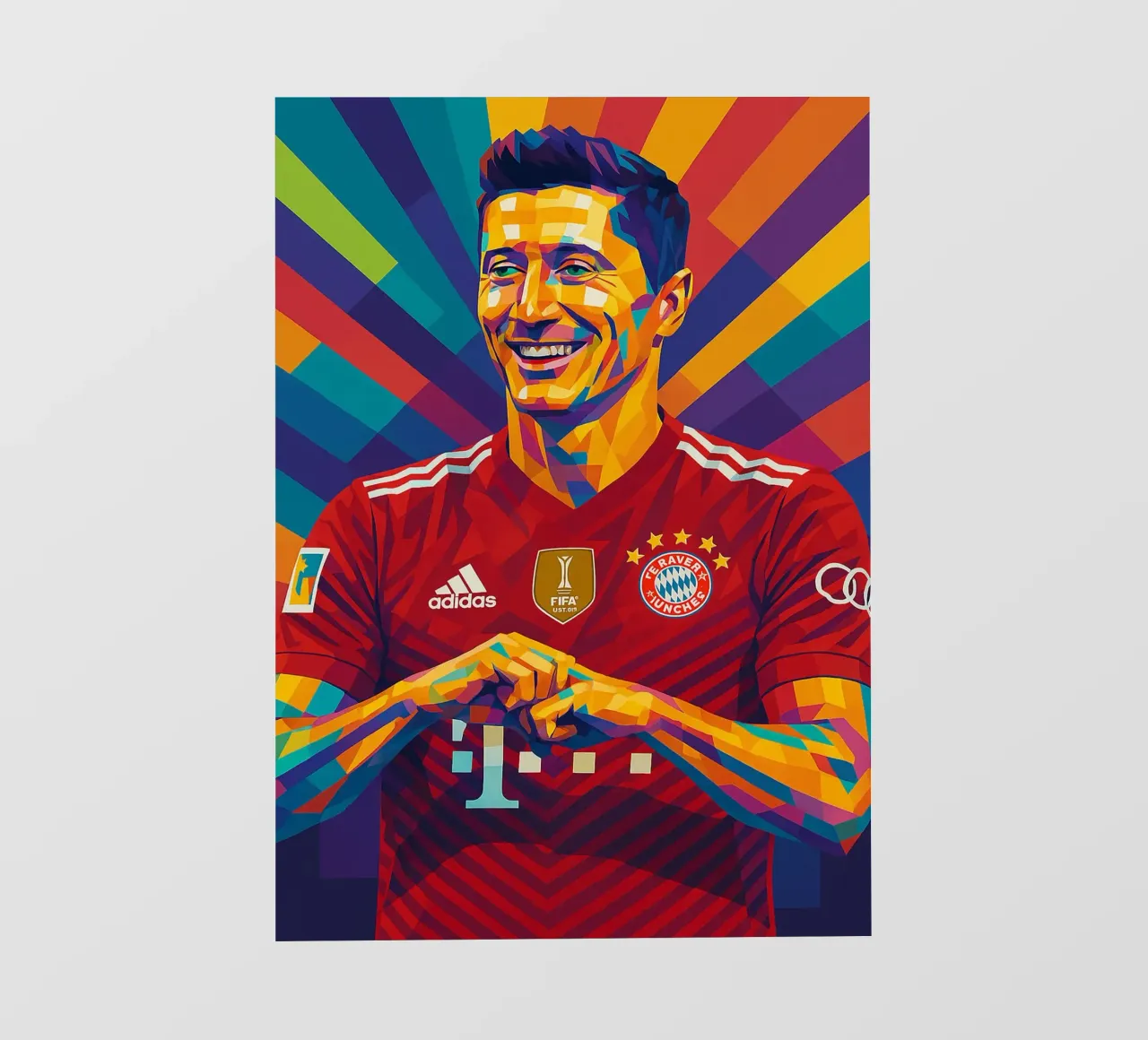 Robert Lewandowski pellicola backlit da HopeStudio