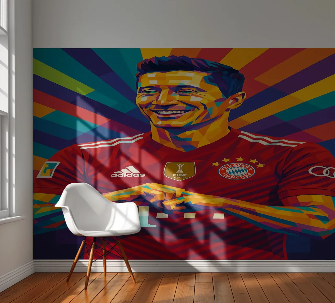 Robert Lewandowski fotobehang van HopeStudio