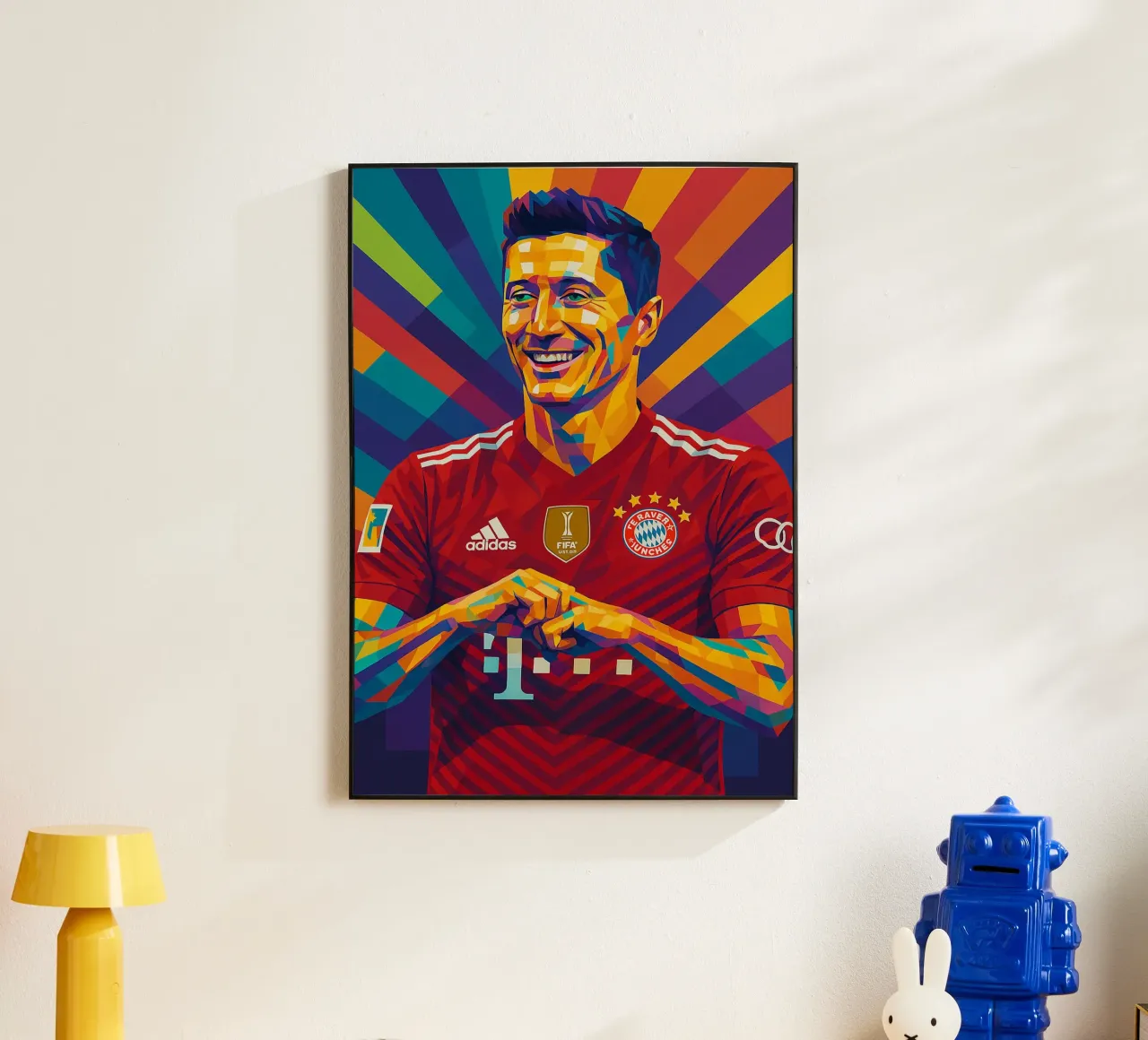 Robert Lewandowski alluminio dibond da HopeStudio