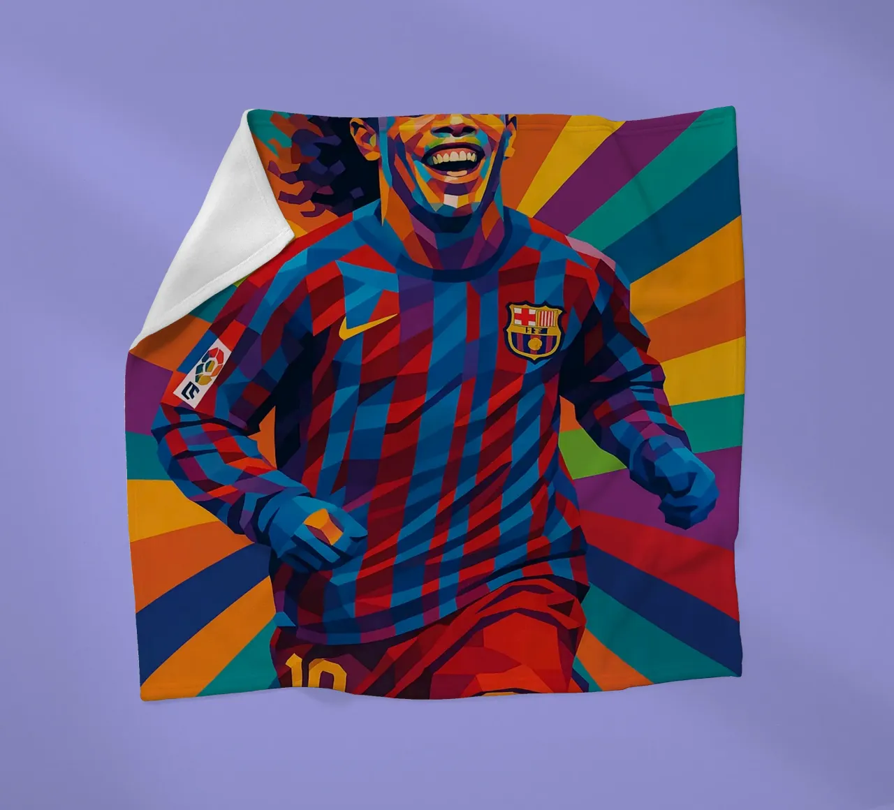 Ronaldinho Barcelona coperta in pile da HopeStudio