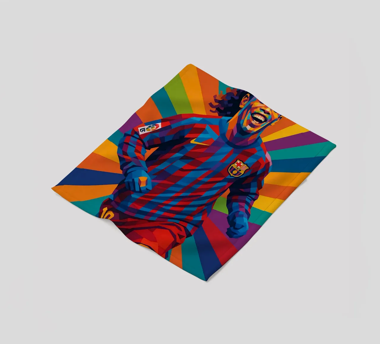 Ronaldinho Barcelona coperta in pile da HopeStudio