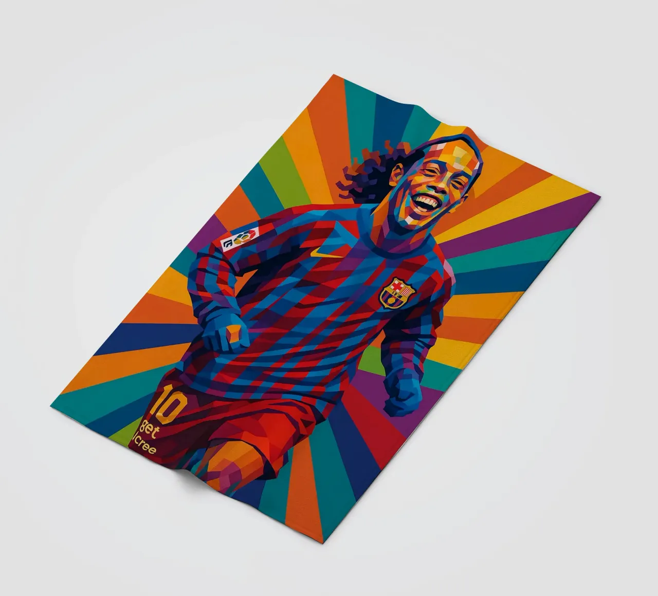 Ronaldinho Barcelona coperta in pile da HopeStudio