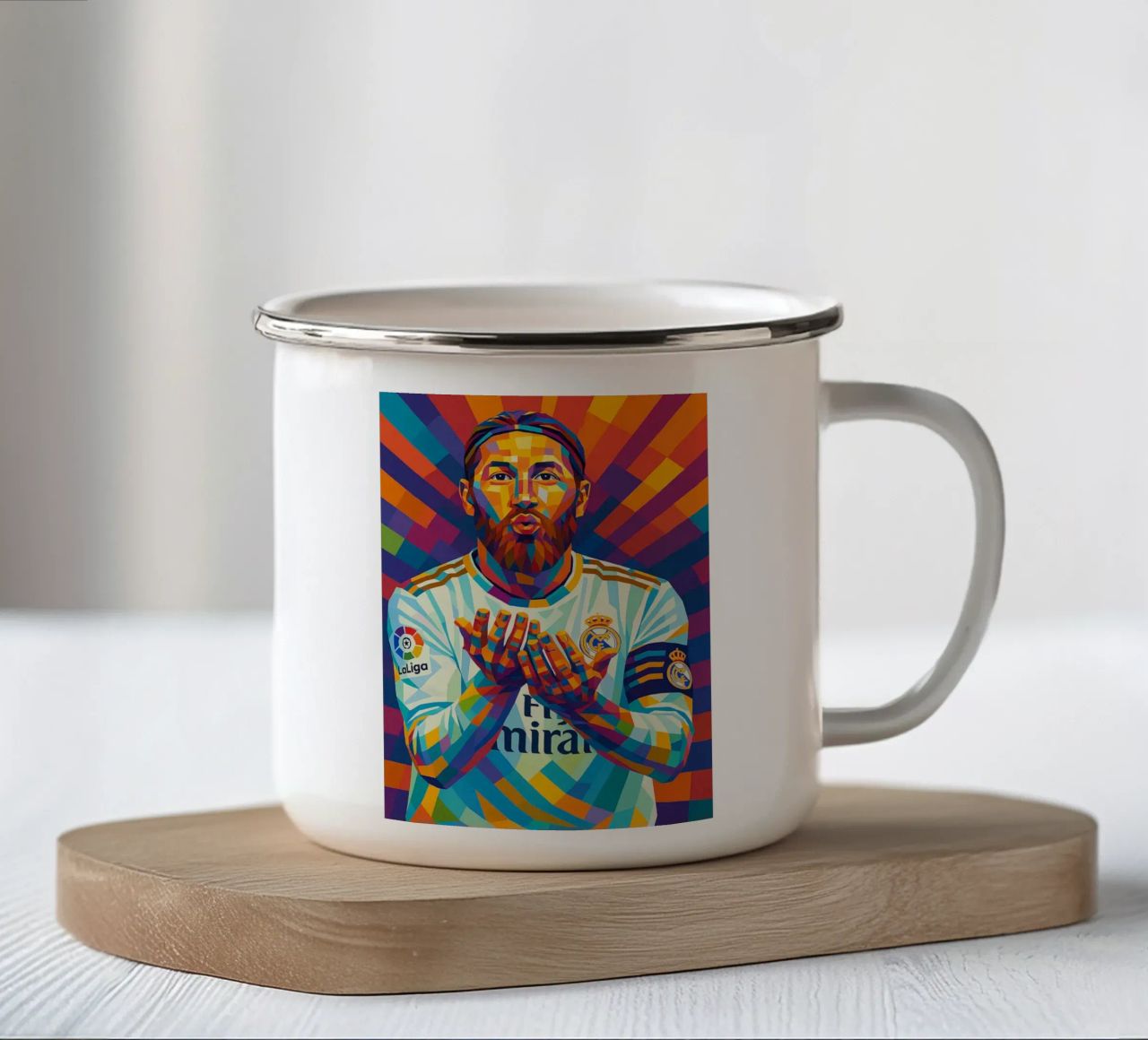 Sergio Ramos tazza in smalto da HopeStudio