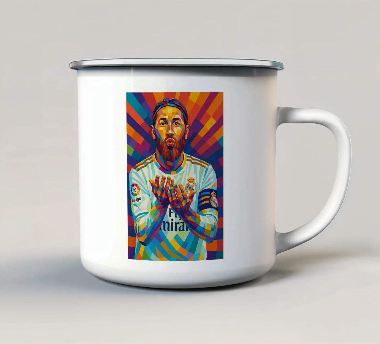 Sergio Ramos tazza in smalto da HopeStudio
