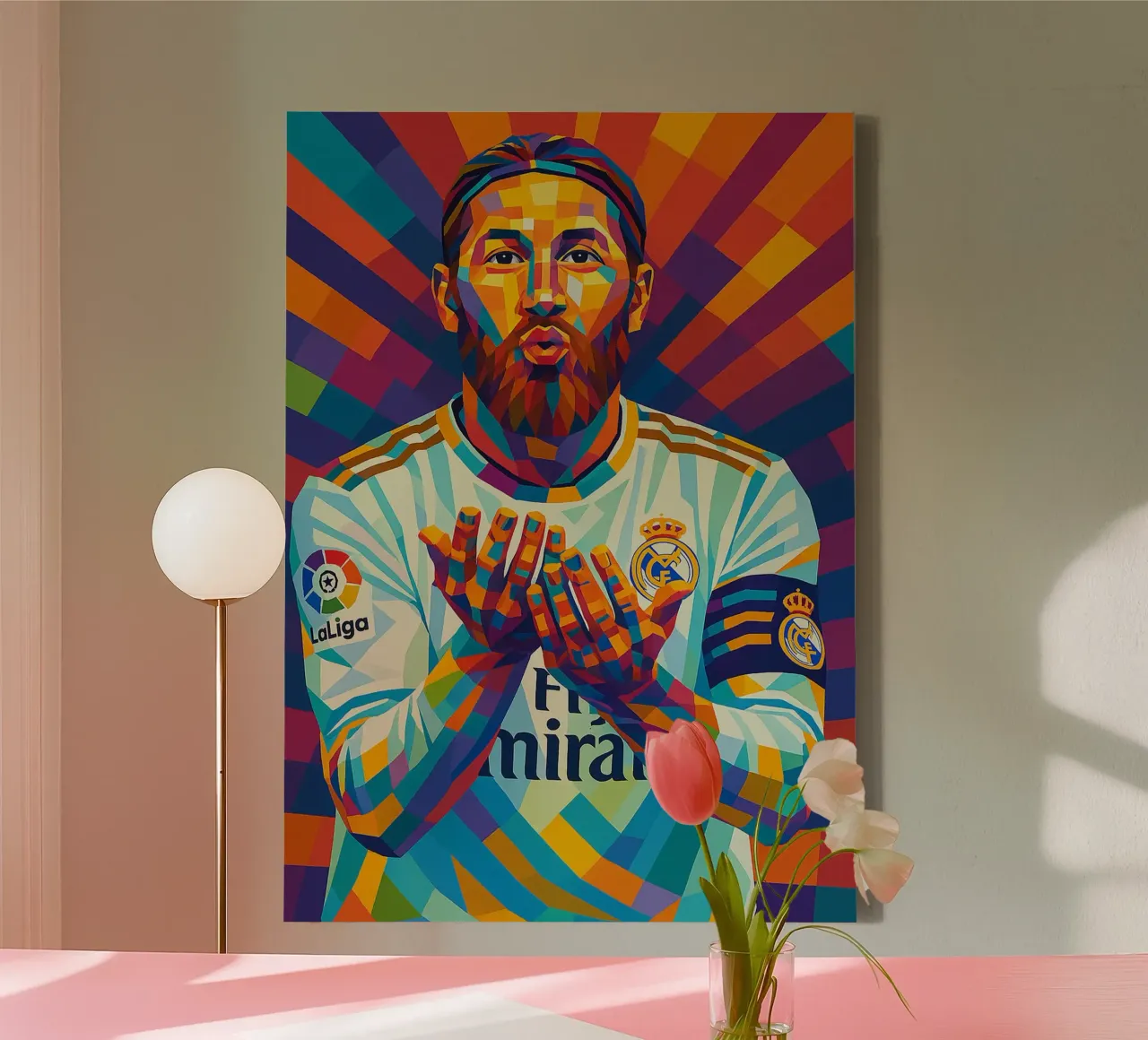 Sergio Ramos tela con Cornice a cassetta da HopeStudio