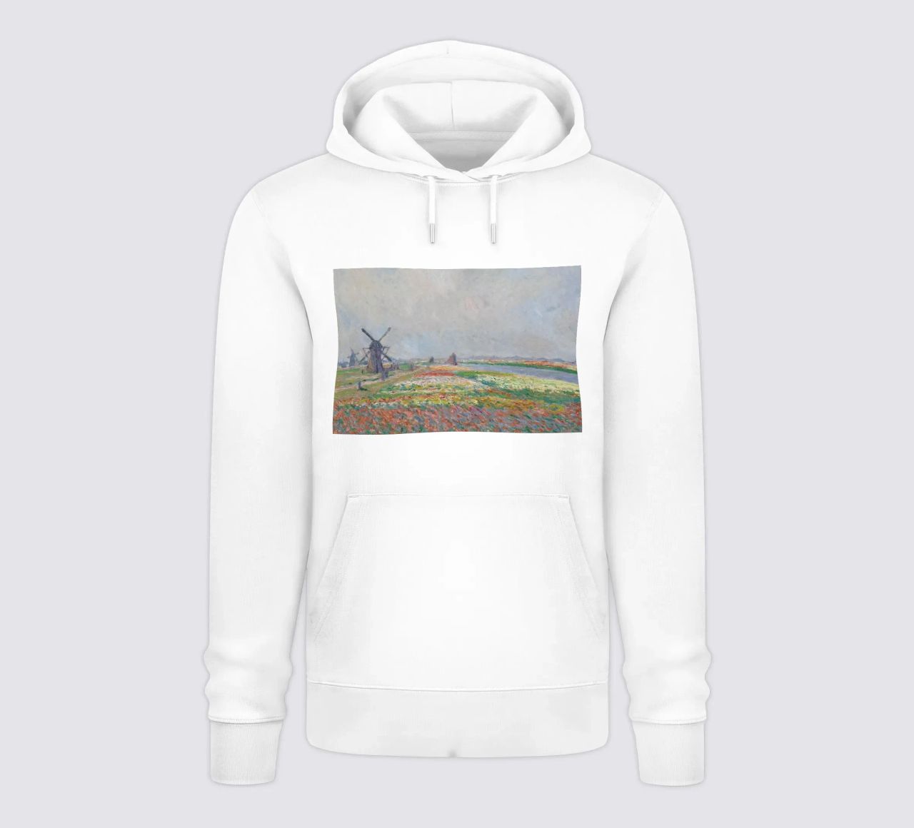 Monet - Tulip Fields near The Hague felpa con cappuccio da ARTOTHEK