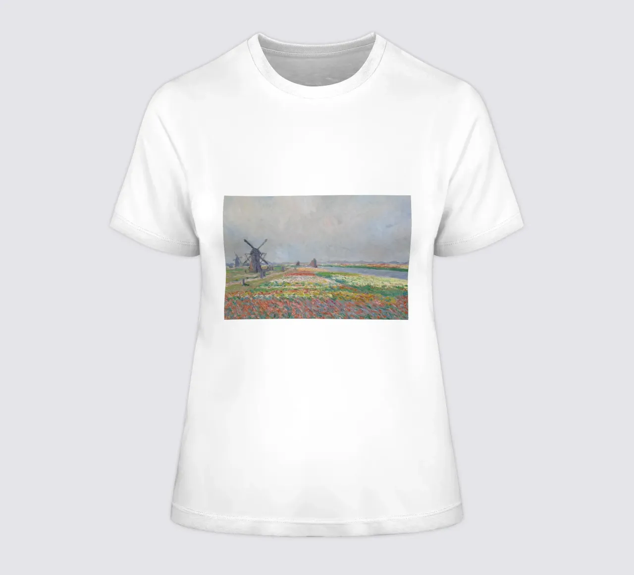 Monet - Tulip Fields near The Hague t-shirt da donna da ARTOTHEK
