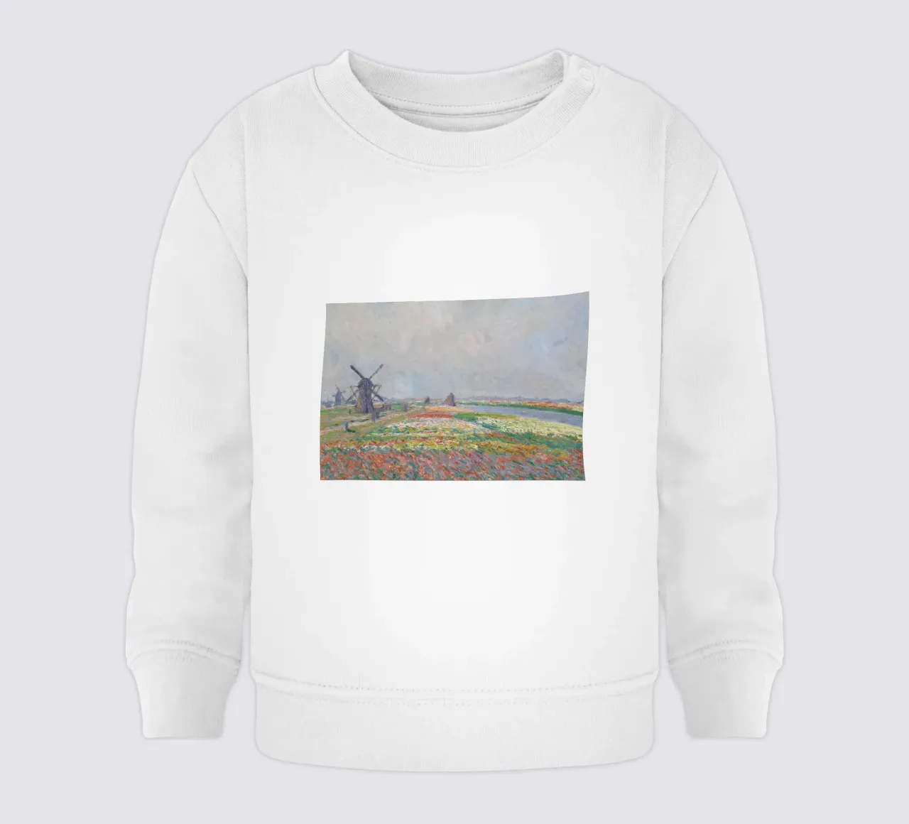 Monet - Tulip Fields near The Hague felpa neonato da ARTOTHEK