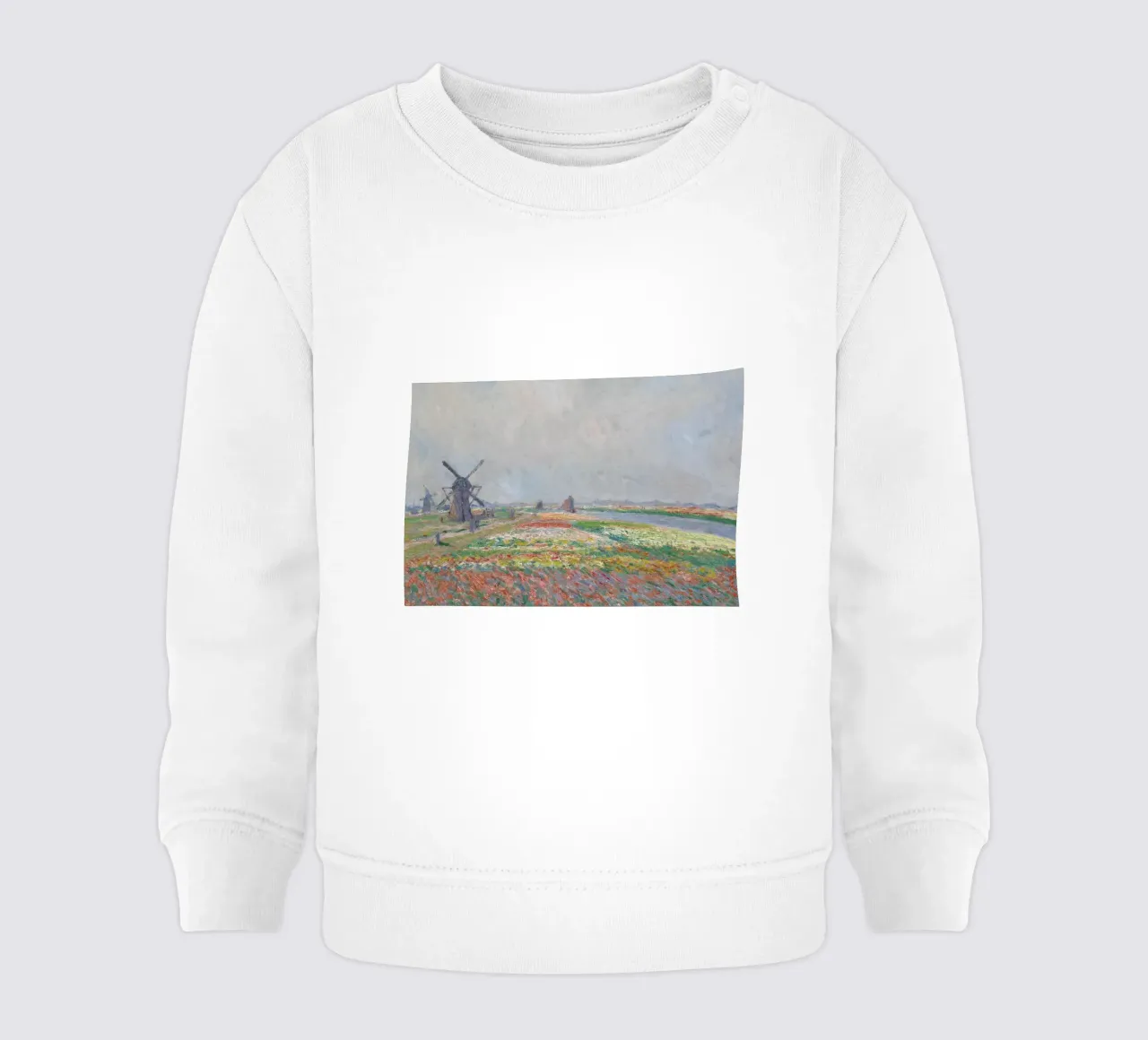 Monet - Tulip Fields near The Hague Baby Sweatshirt von ARTOTHEK