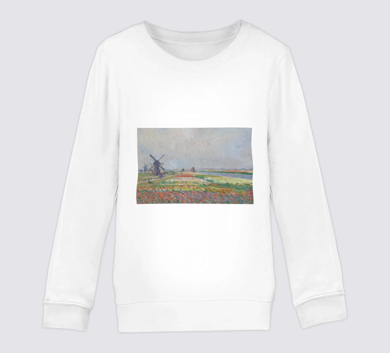 Monet - Tulip Fields near The Hague felpa bambino da ARTOTHEK