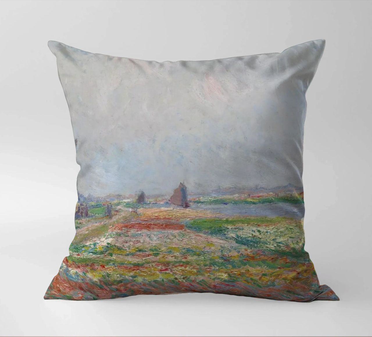 Monet - Tulip Fields near The Hague cuscino da ARTOTHEK