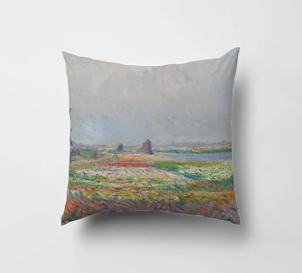Monet - Tulip Fields near The Hague Kissen von ARTOTHEK