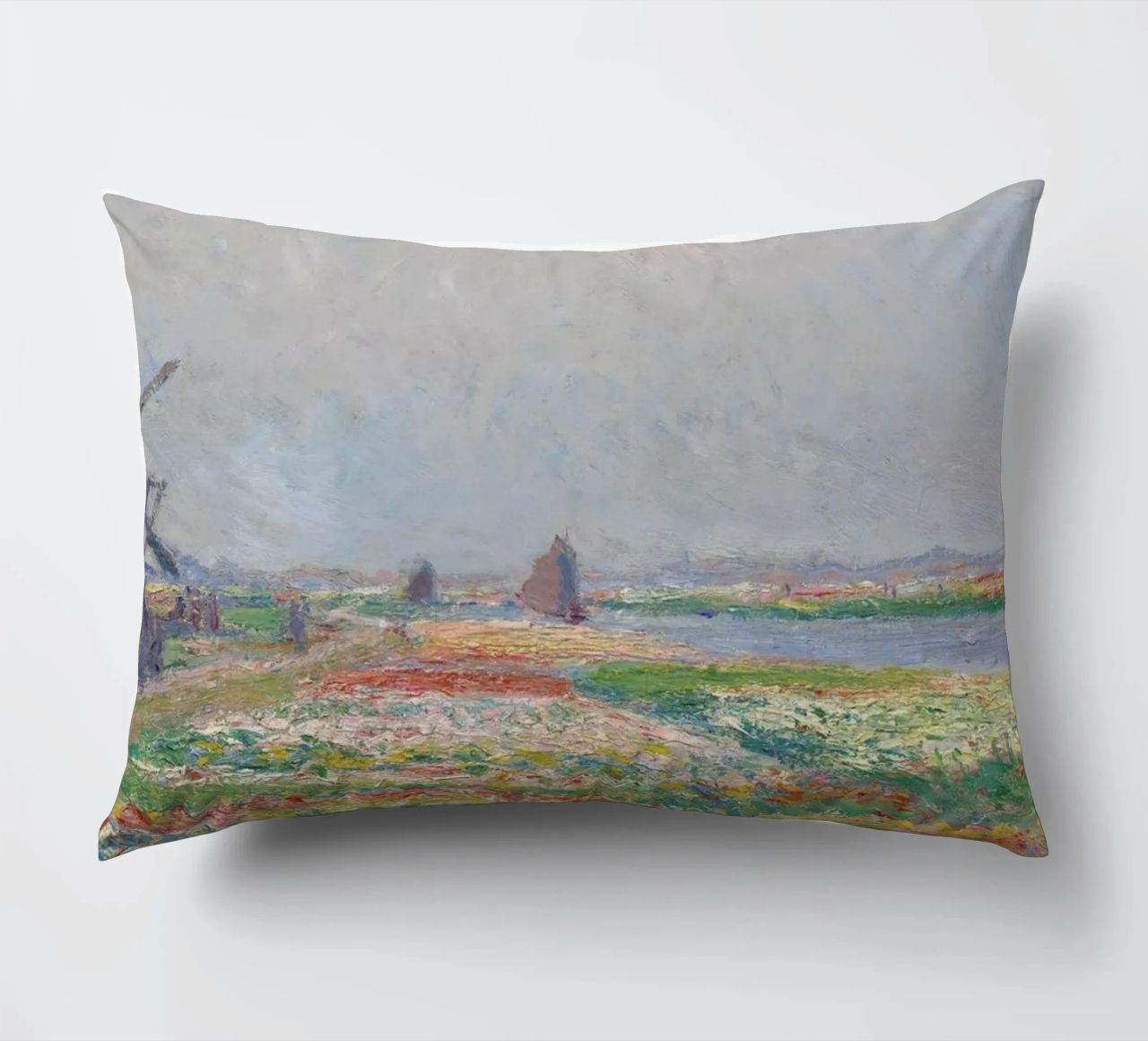 Monet - Tulip Fields near The Hague cuscino da ARTOTHEK
