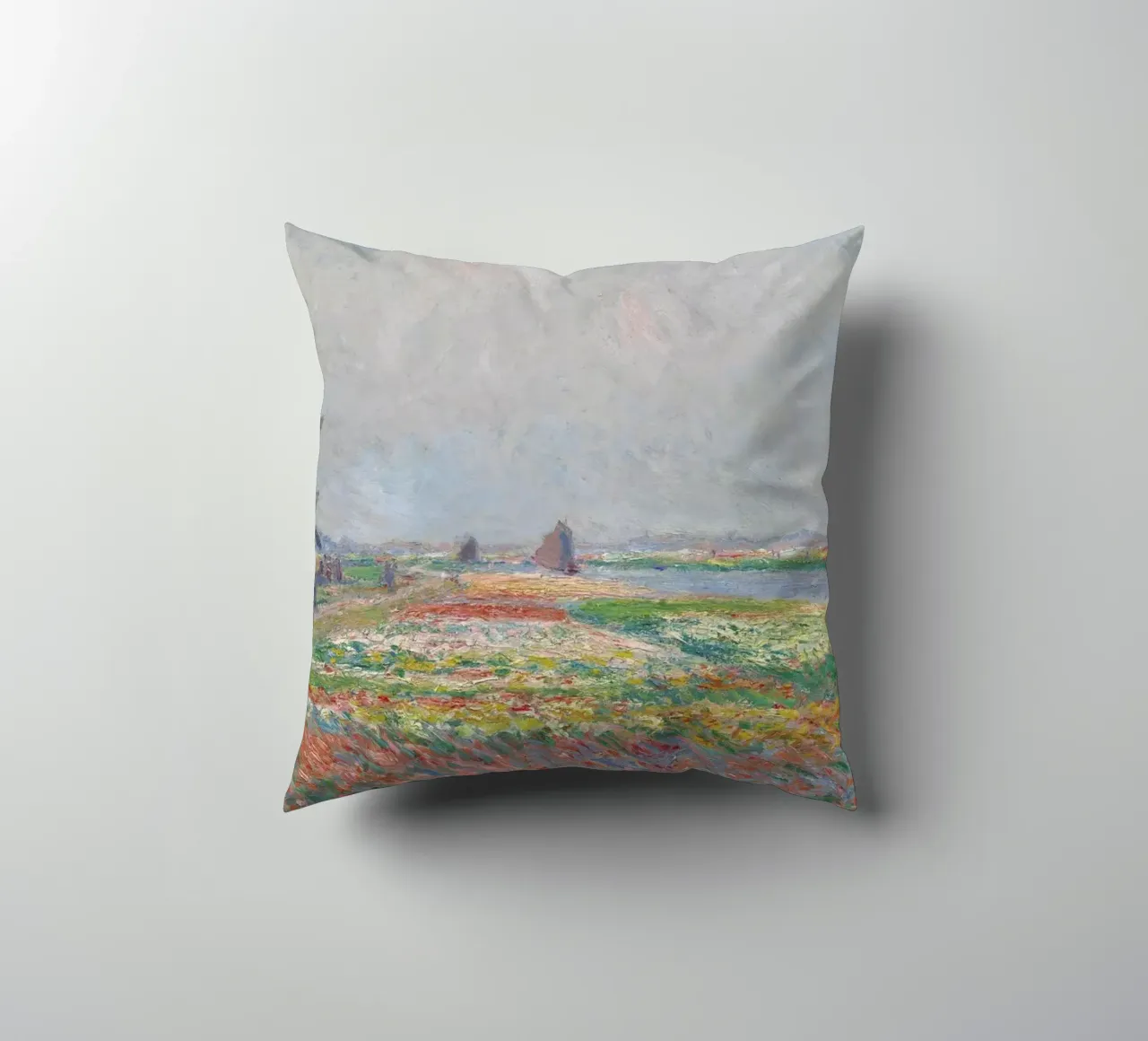 Monet - Tulip Fields near The Hague Kissen von ARTOTHEK