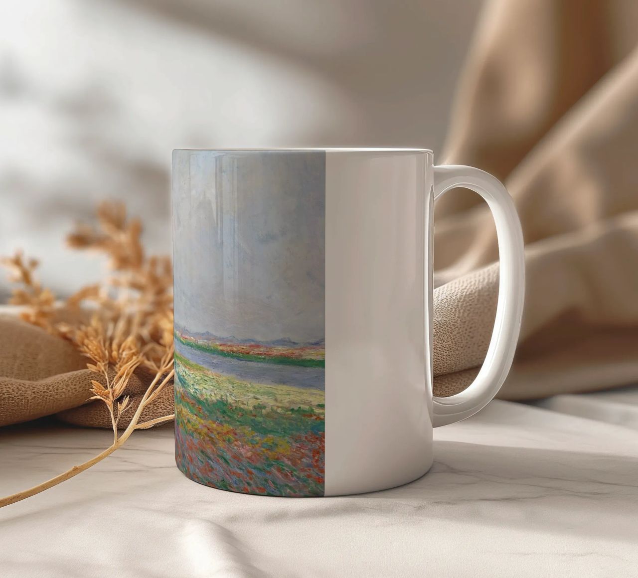 Monet - Tulip Fields near The Hague tazza in ceramica da ARTOTHEK