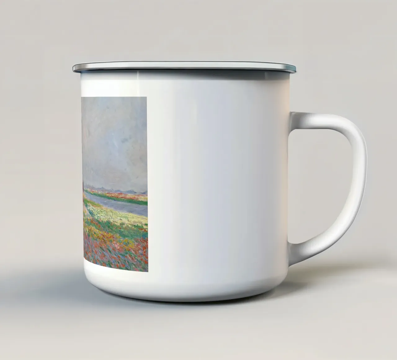 Monet - Tulip Fields near The Hague Emaille Tasse von ARTOTHEK