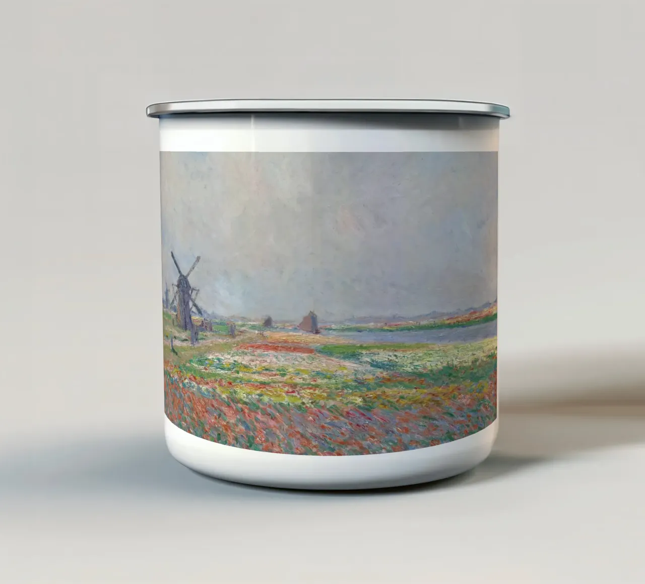 Monet - Tulip Fields near The Hague Emaille Tasse von ARTOTHEK