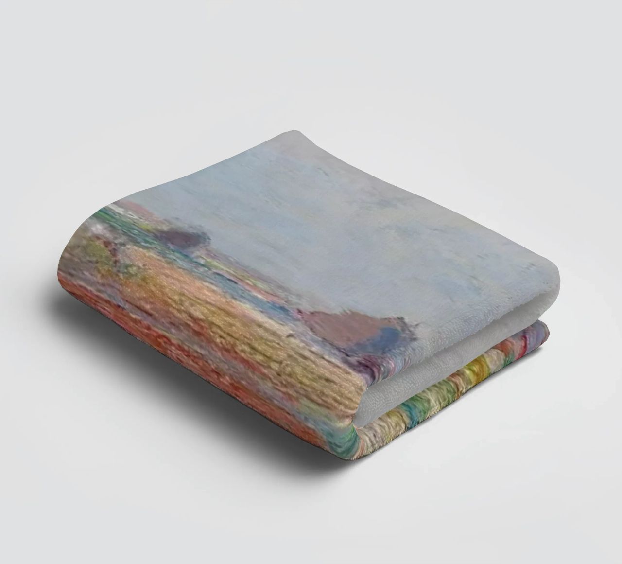 Monet - Tulip Fields near The Hague asciugamano da bagno da ARTOTHEK