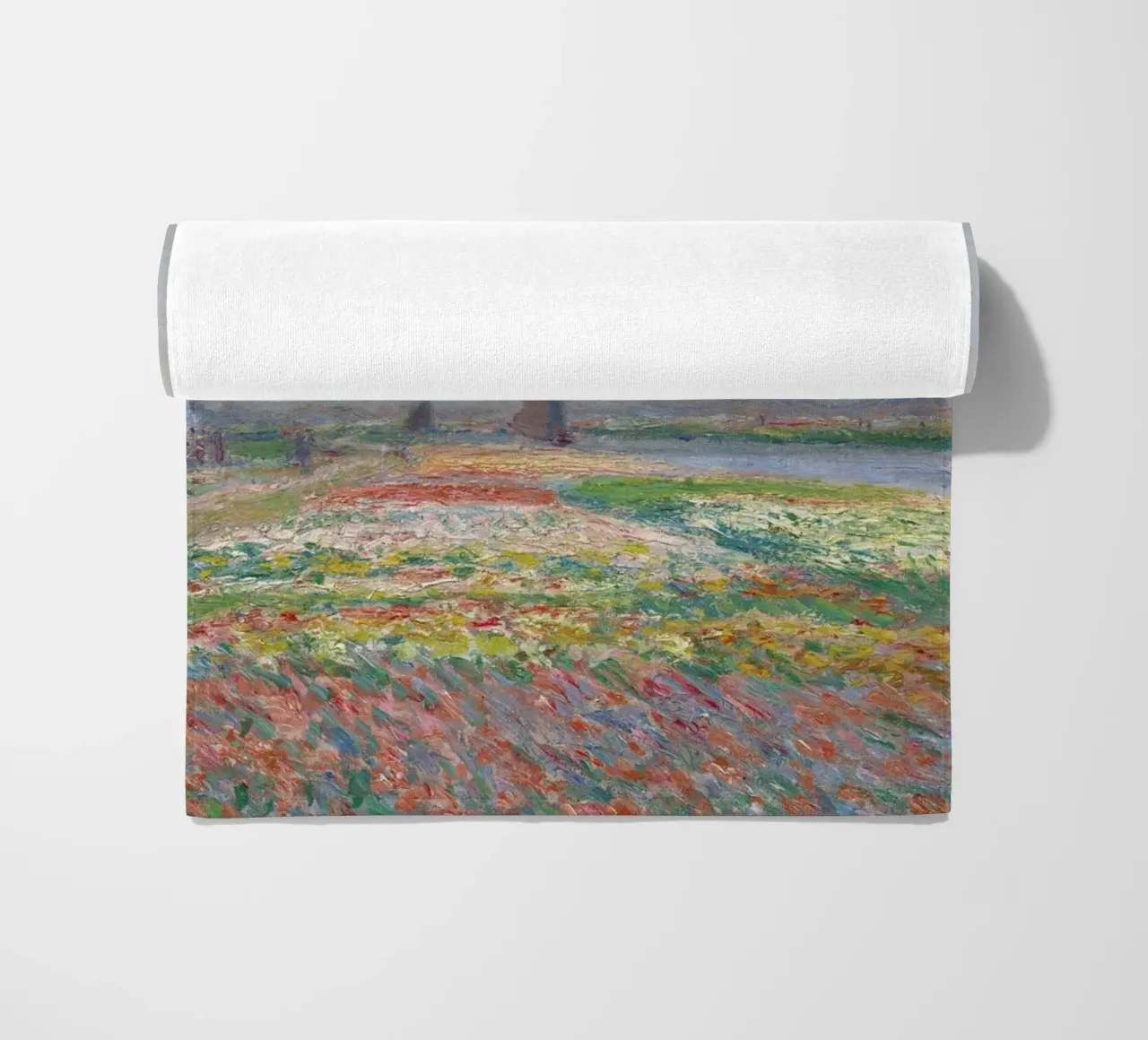 Monet - Tulip Fields near The Hague toalla de playa de ARTOTHEK