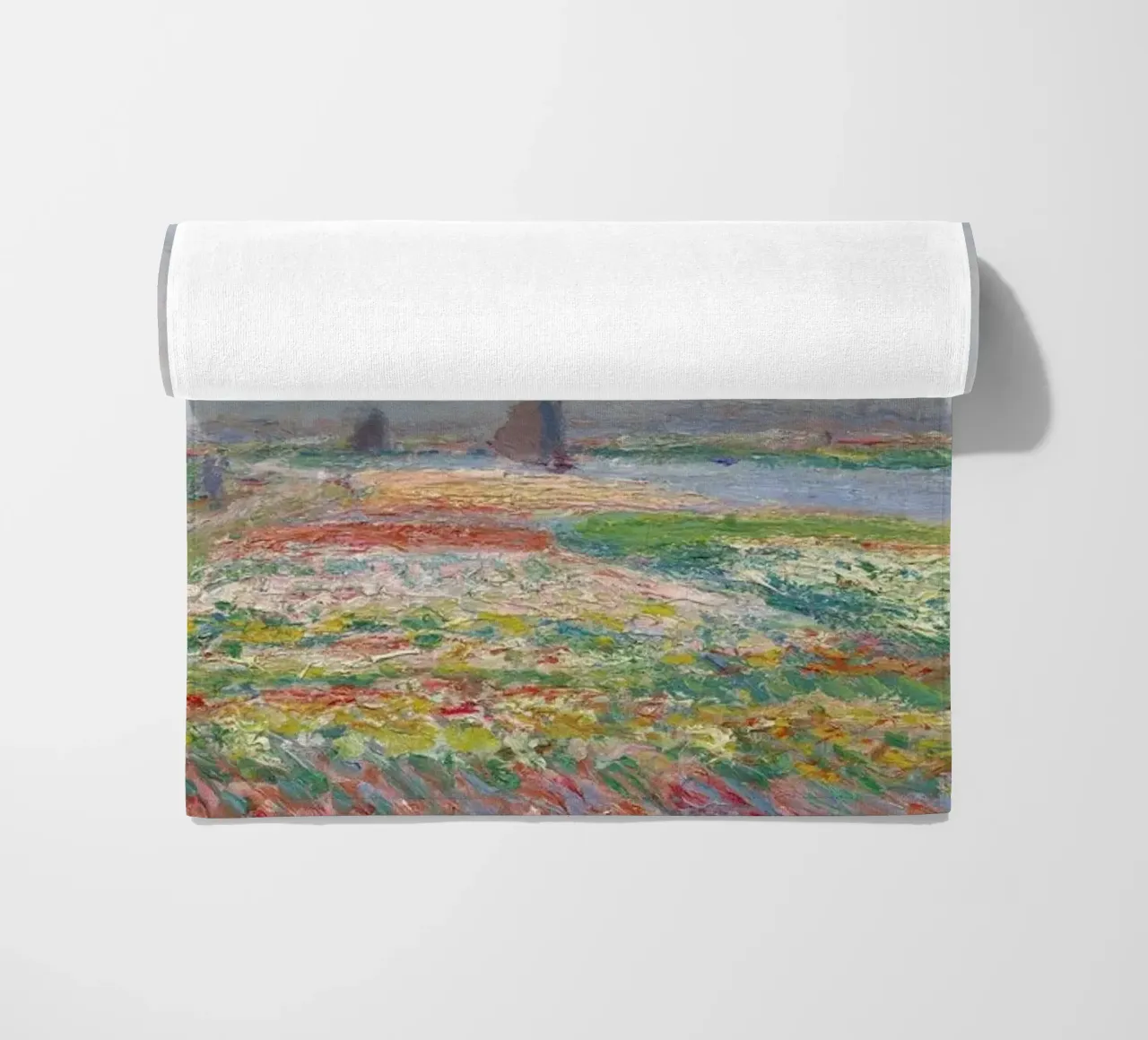 Monet - Tulip Fields near The Hague toalla de playa de ARTOTHEK