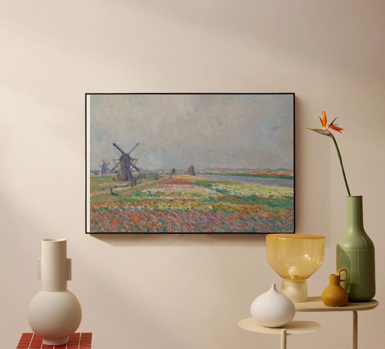 Monet - Tulip Fields near The Hague plexiglass da ARTOTHEK