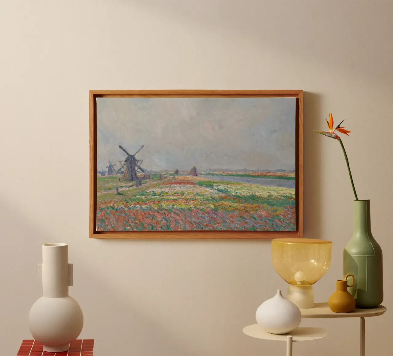 Monet - Tulip Fields near The Hague canvas by ARTOTHEK
