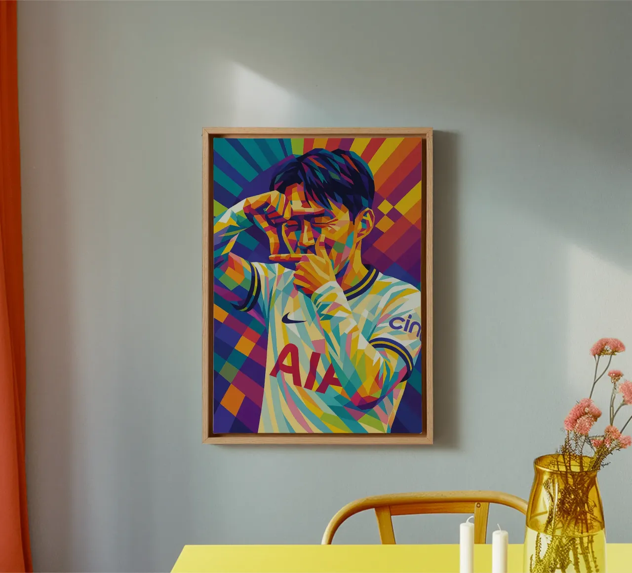 Son Heung-Min tela con Cornice a cassetta da HopeStudio