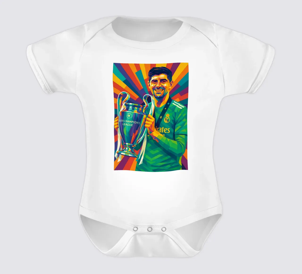Thibaut Courtois Kurzarm Babybody von HopeStudio