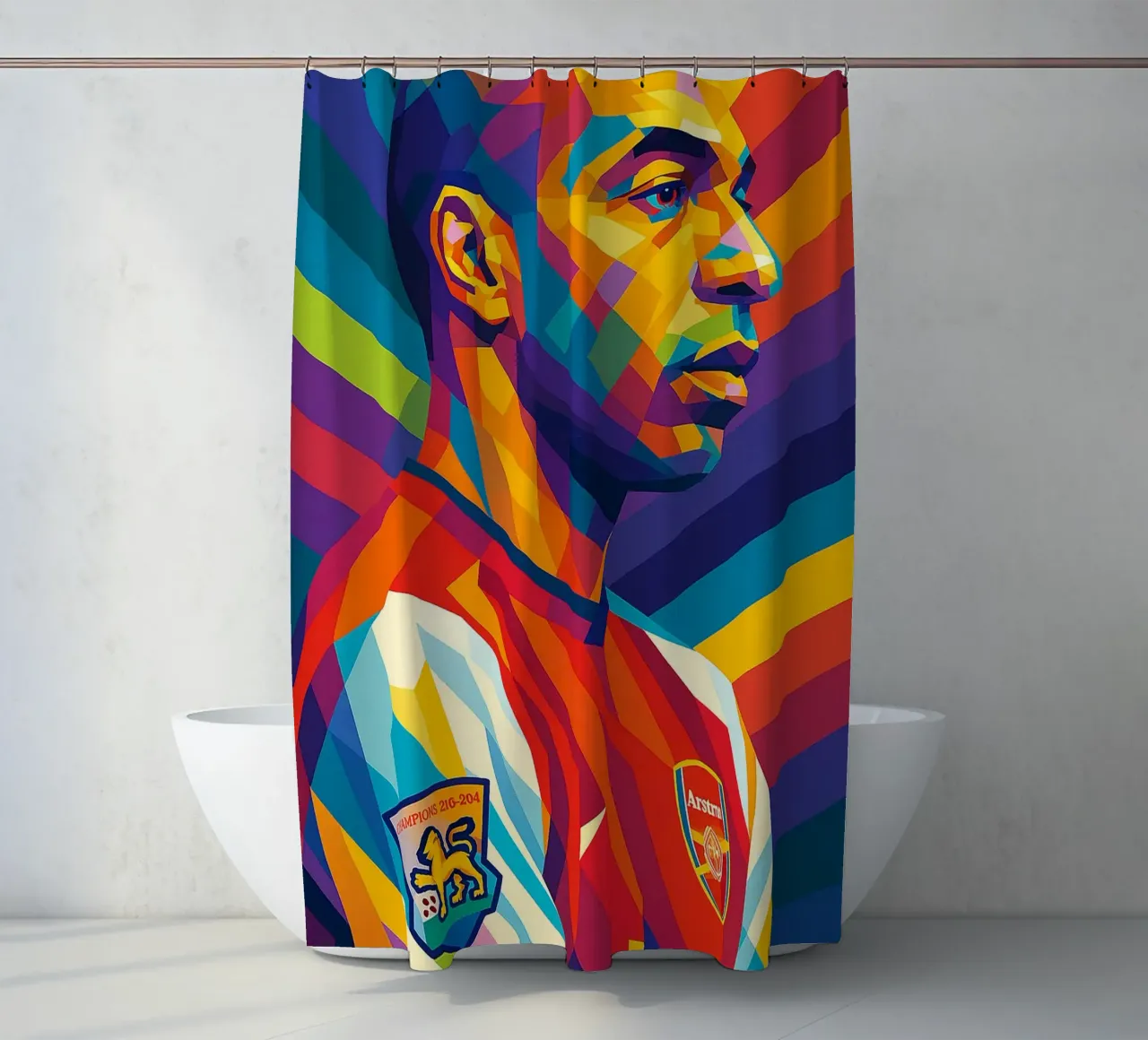 Thierry Henry shower curtain by HopeStudio