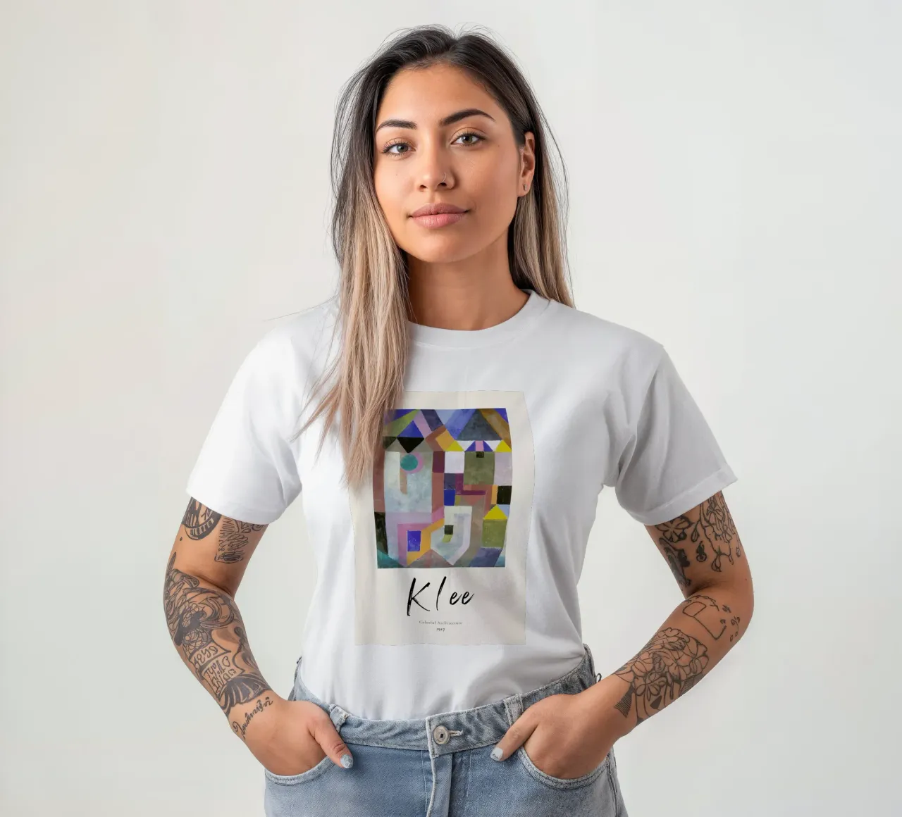 Klee - Colorful Architecture t-shirt da ARTOTHEK