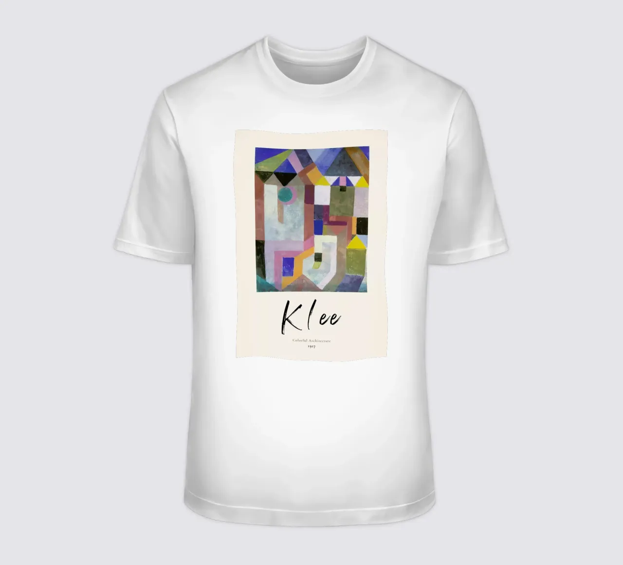 Klee - Colorful Architecture t-shirt da ARTOTHEK