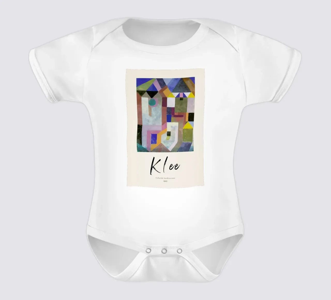 Klee - Colorful Architecture body neonato maniche corte da ARTOTHEK