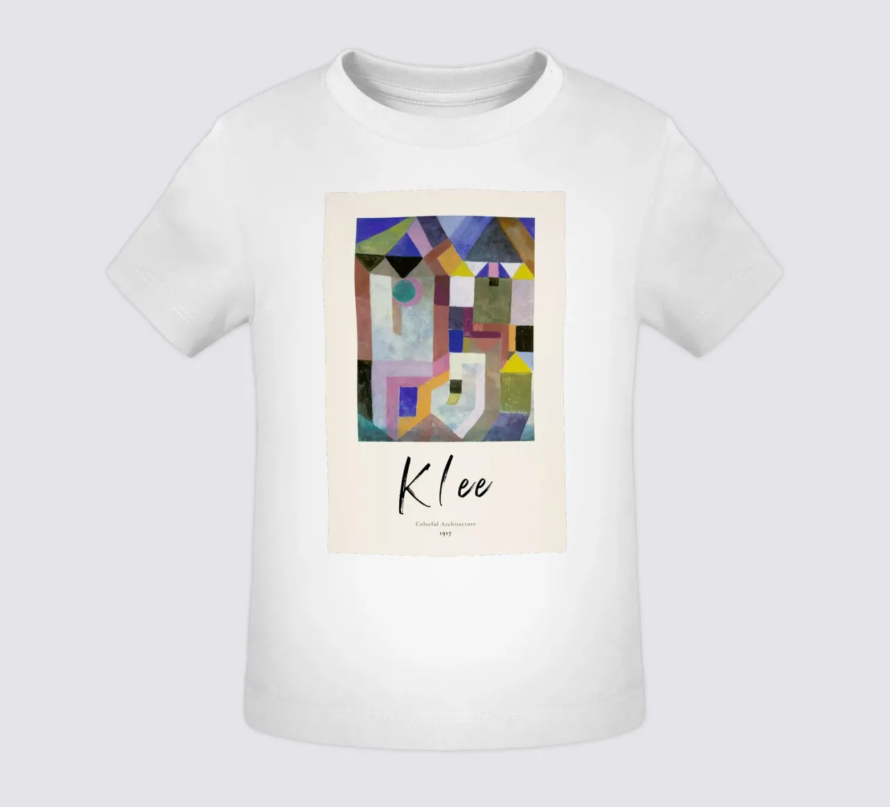 Klee - Colorful Architecture maglietta neonato da ARTOTHEK