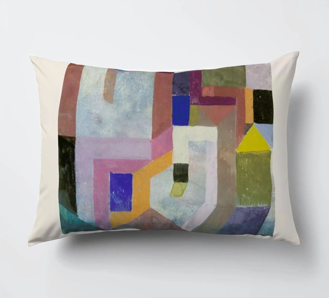 Klee - Colorful Architecture cuscino da ARTOTHEK