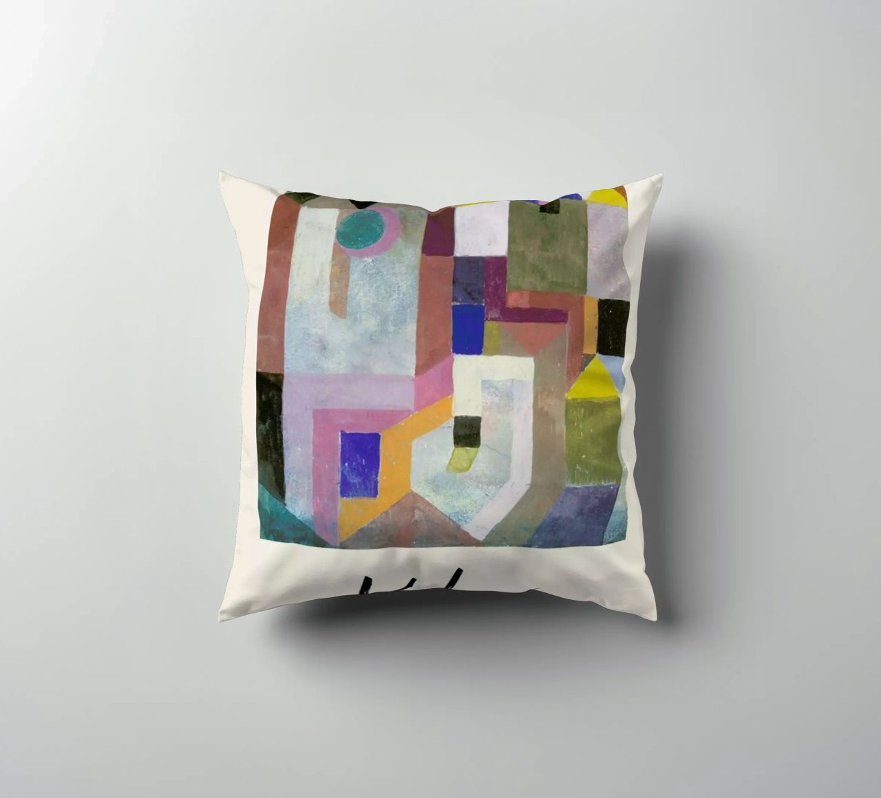 Klee - Colorful Architecture cuscino da ARTOTHEK