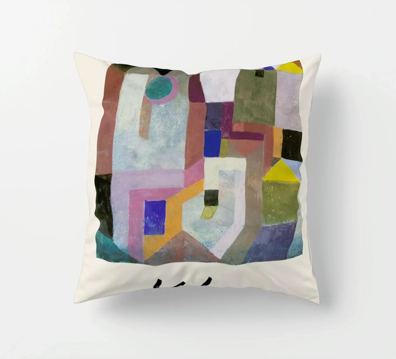 Klee - Colorful Architecture cuscino da ARTOTHEK