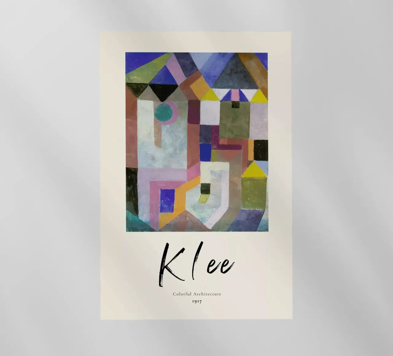 Klee - Colorful Architecture backlit folie van ARTOTHEK
