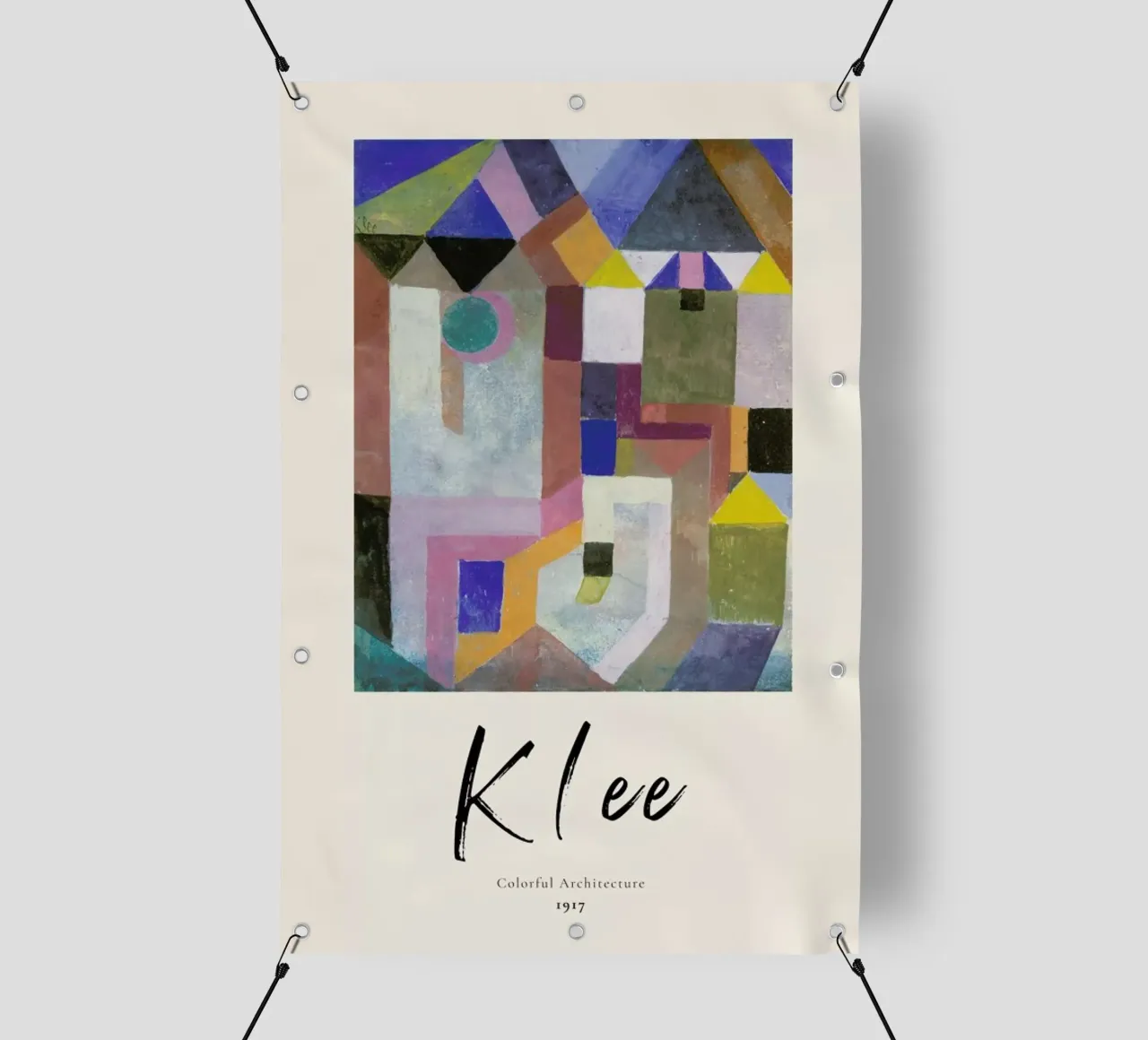 Klee - Colorful Architecture lonas publicitarias de ARTOTHEK